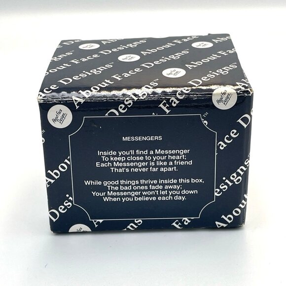 Vtg About Face Design Messenger Retirement Suitcase Clear Glass & Gold - Picture 6 of 6